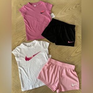 *BUNDLE* Girls Nike Short Sleeve Tees & Shorts Size 5